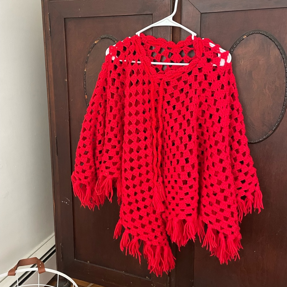 Vintage handmade poncho